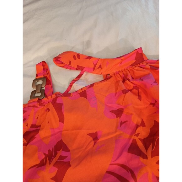 Shein Top Size L Pink And Orange *Looks Big See Measurements - Picture 7 of 10